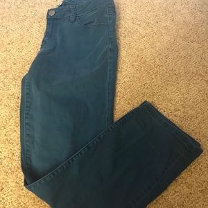 LOFT Curvy Straight Blue Jeans